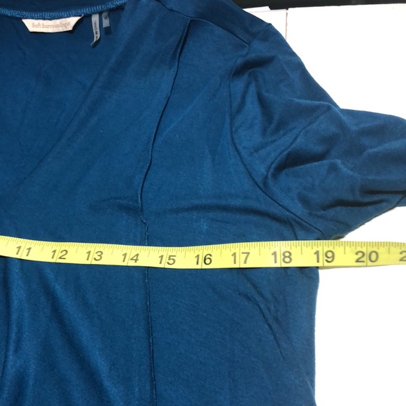 Soft Surrounding 100% Cotton. Teal Asymmetric Tunic Women’s Sz M - Picture 8 of 11